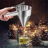 B97A-Stainless Steel Funnel Cake Dispenser With Stand Squeeze Handle,For Pancake Batter- Cupcake Compatible Maker Tool