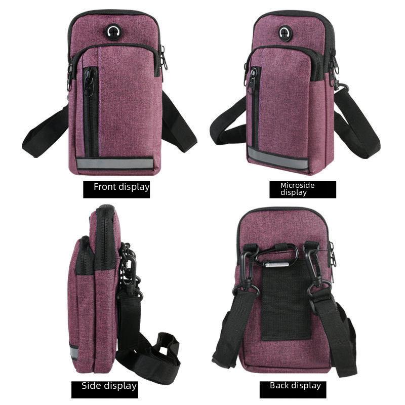 Unisex Waterproof Nylon Waist and Shoulder Bag for Sports and Outdoor Activities