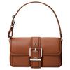 MK Colby Flap Closure Adjustable Shoulder Strap Leather Tote Shoulder Bag Medium Women Bags Brown 30S4SBAL2L-LUGGAGE