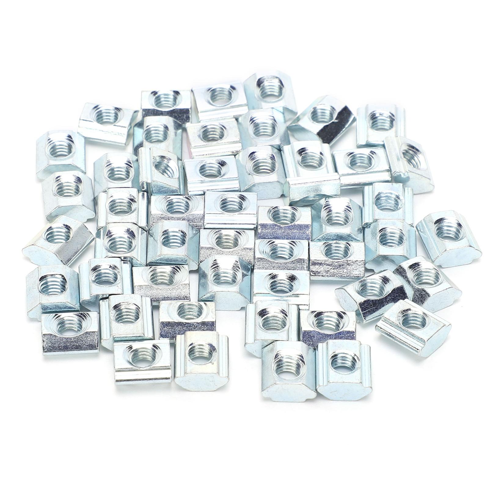 

50Pcs Slider Nut Standard 20# M5 TType Carbon Steel 3D Printer Accessories Fastener