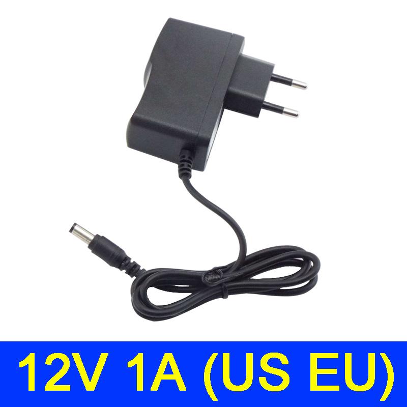 12V 1A 1000ma AC 100-240V DC Netzteil Adapterstecker Konverter Für LED-Streifenlicht CCTV Ladegerät 5,5 mm x 2,5 mm US/EU-Stecker