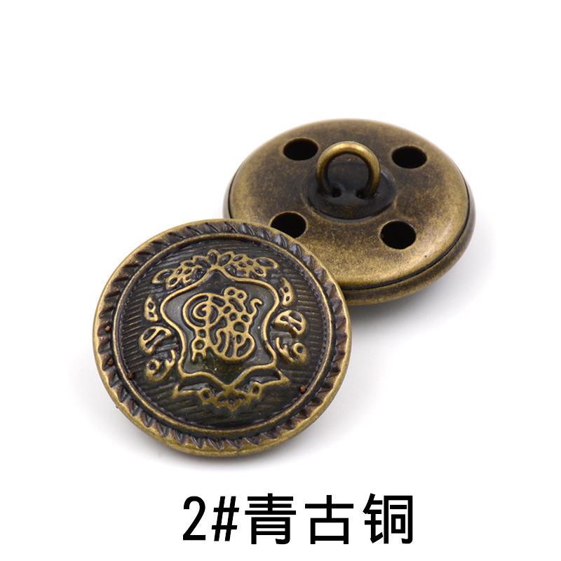 

Медные пуговицы Винтажный логотип Бронзовый Серебряный Джинсовая куртка Пуговицы Одежда Пальто Одежда Пуговицы Аксессуары 2 #bronze * 28mm