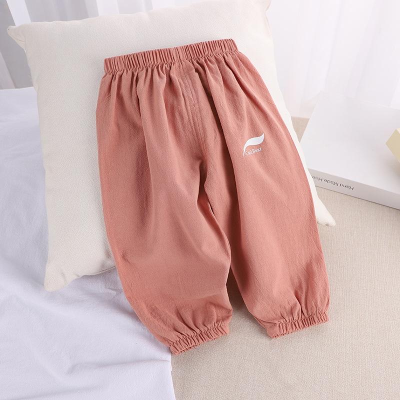 Unisex Baby Mosquito Prevention Pants for Summer with Breathable Fabric and Elastic Waistband