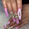 30pcs Luxury Nail Charms With Rhinestones/Pearls, Silvery Golden Nail Art Accessories, 3D Alloy Nail Art Jewelry For Nail Art Decoration