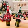 Christmas Decorations Wine Bottle Cover Knitted Wine Bottle Bag Christmas Party Ornaments