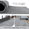 HAOCOO 2 Tatami Mat Size x 190 Square Scandinavian Suitable for Hot Geometric Floor Living Chenille Honeycomb Gray Carpet, (190 cm), Rug, Washable,