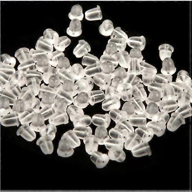 Silicone Earring Backs Earring Backings Soft Clear Ear Safety Back Pads Backstops Clutch Stopper Replacement for Fish Hook Earring Studs Hoops Diamete