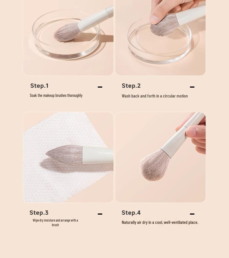 22-Piece Milk White Cloud Porcelain Makeup Brush Set