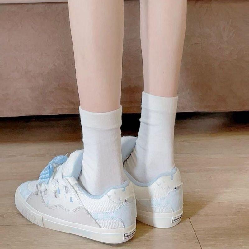 High value niche design blueberry cake bread shoes couple retro casual shoes Guochao skateboard shoes