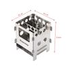 Portable Stainless Steel Lightweight Folding Wood Stove Pocket Stove Outdoor Camping Cooking Picnic Backpacking Stove