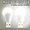 10 Packs Mini Portable Cool White USB LED Night Light, Eye Protection Book Reading Lamp, Interior Bedside Lighting Small Bedroom Room USB Plug Lamp