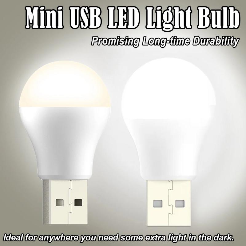 10 Packs Mini Portable Cool White USB LED Night Light, Eye Protection Book Reading Lamp, Interior Bedside Lighting Small Bedroom Room USB Plug Lamp