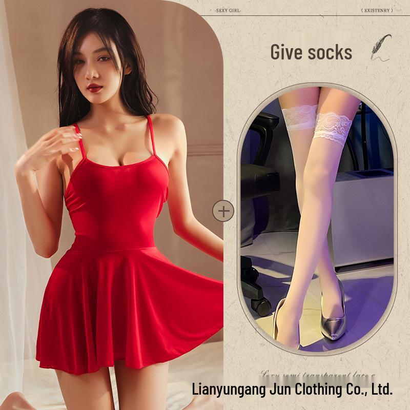 Women's Temptation Sheer Lingerie Set - Sexy, Playful, See-Through Robe & Pajamas