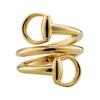 Gucci Horsebit 18k Contrarie Ring 837799-J8500-8000