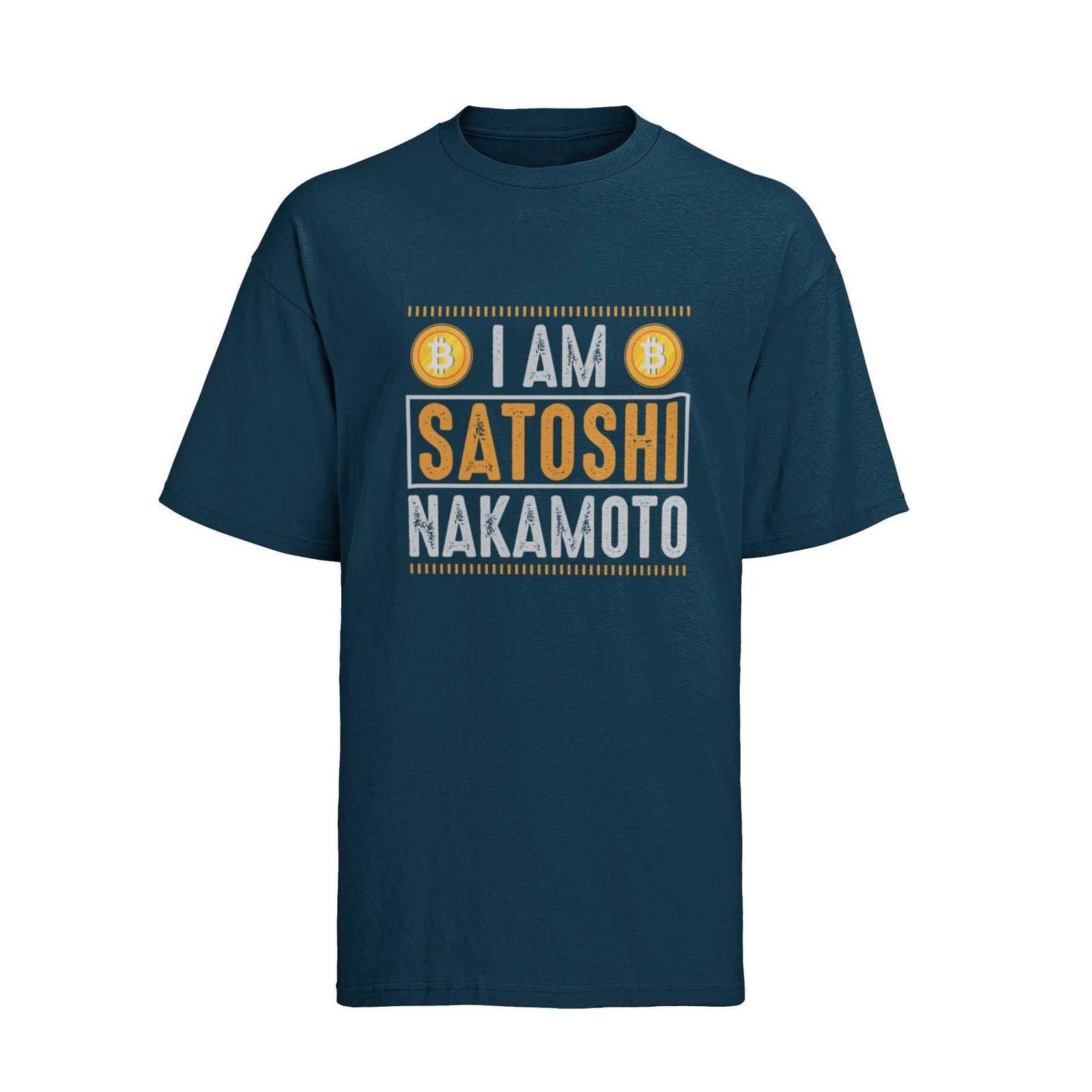I Am Satoshi Nakamoto Bitcoin T-Shirt - Perfect for Crypto Enthusiasts! S