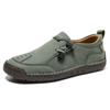 Plus Size Men's Handmade Casual Leather Shoes – Outdoor Fashion Lace-Up Oxfords with Non-Slip Sole, Lightweight Comfortable Walking Footwear