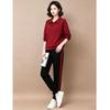EST+II Women's Casual Stand-Collar Two-Piece Sportswear Set