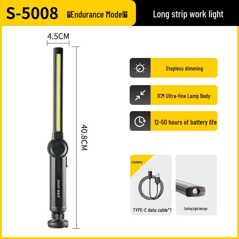 SNUFF Rechargeable LED Magnetic Work Light Bar