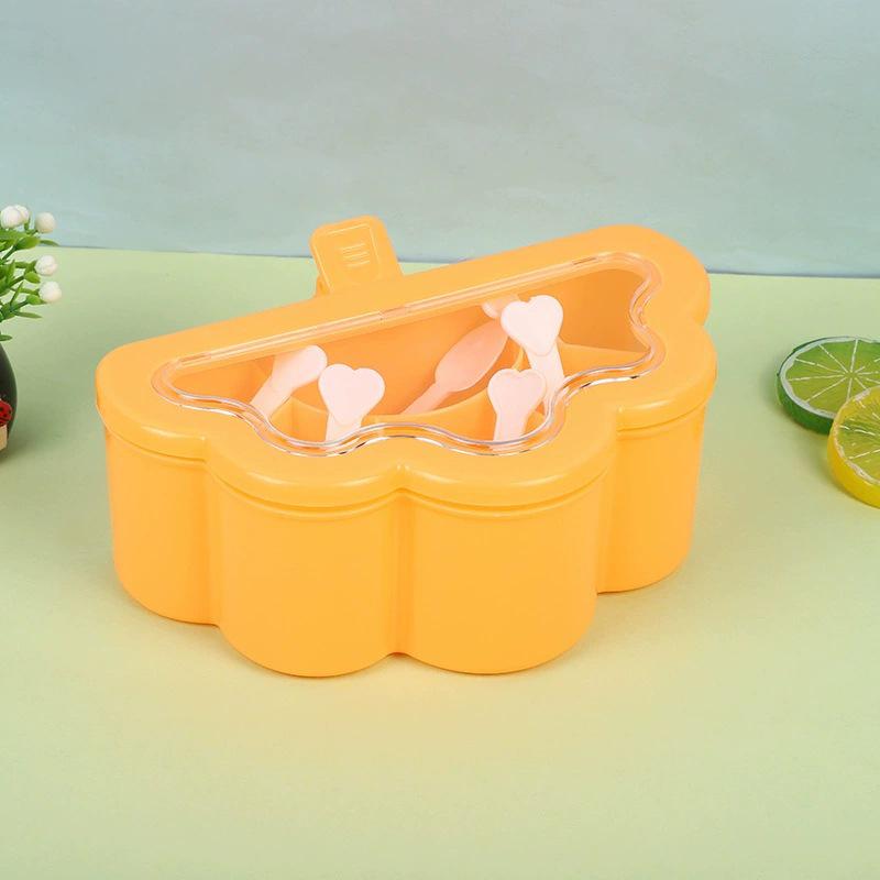 High-End Moisture-Proof Multi-Compartment Seasoning Box with Lid