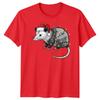Opossum Christmas Lights Holidays Mens 100% Cotton T-shirt Mens Tees Top Womens Graphic Tee Funny Animal