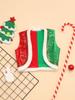 Boys Girls Circus Dance Waistcoat Kids Sleeveless Santa Elf Vest for Christmas Halloween Performance