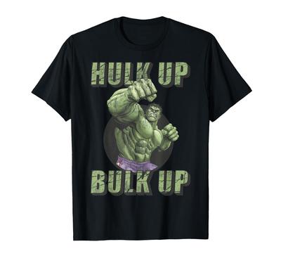 The Incredible Hulk Tough Hulk Up Bulk Up Badge T-Shirt