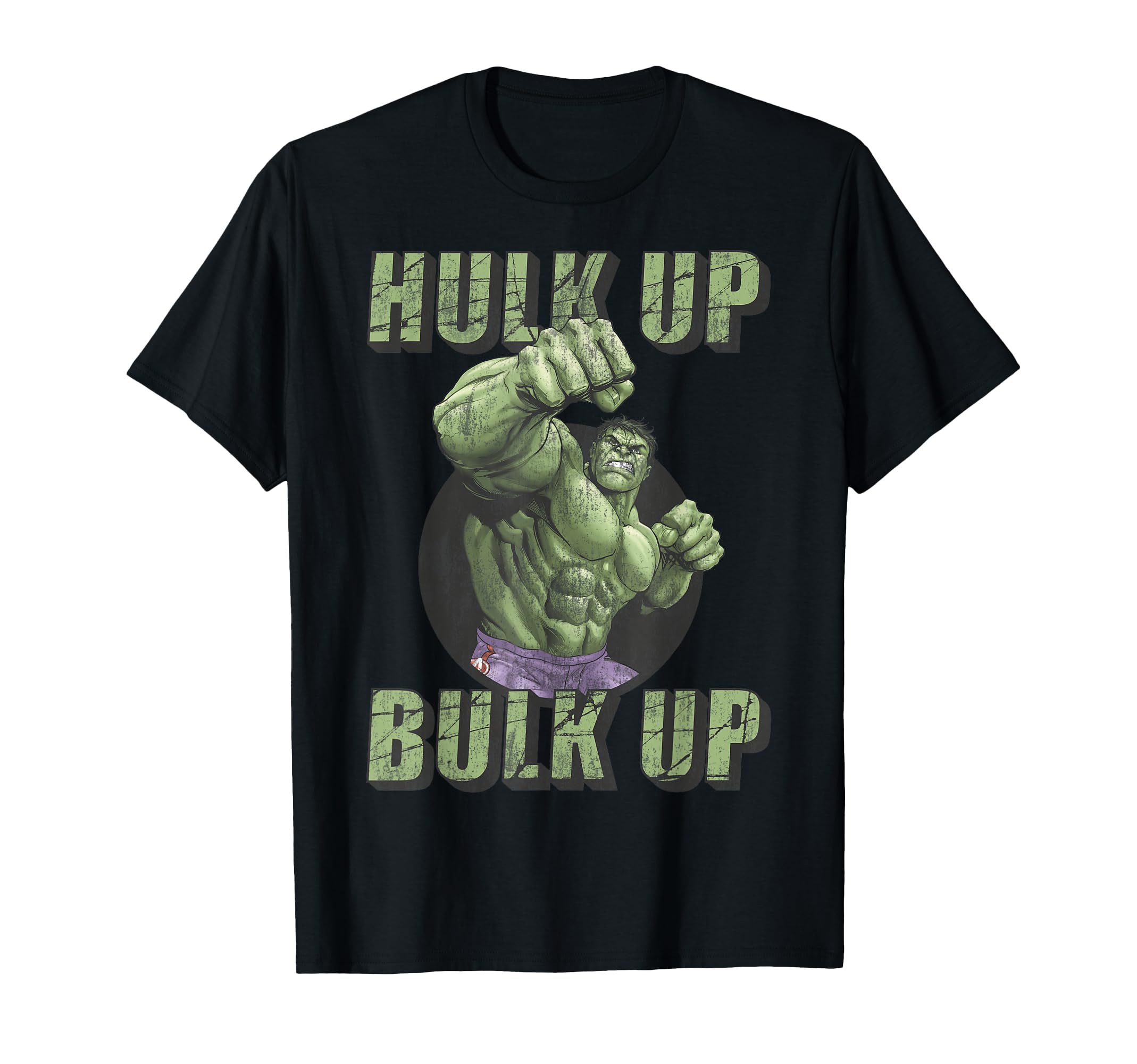 

The Incredible Hulk Tough Hulk Up Bulk Up Badge T-Shirt чёрный