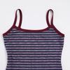 BM Style European & American Slim Crop Top & Shorts Set – Striped Camisole & Shorts for Women