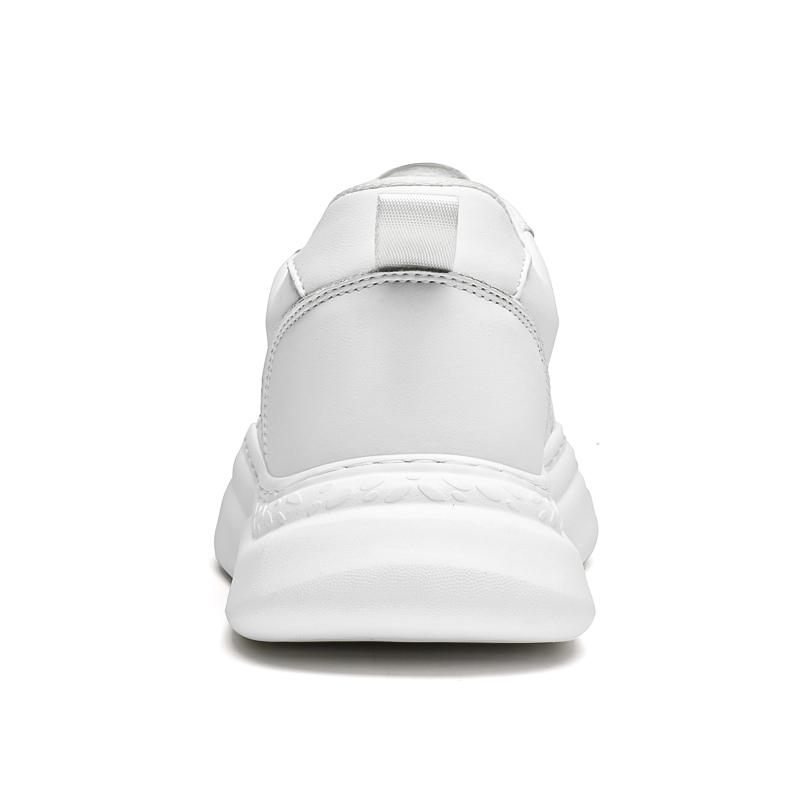 Man  Lift Sneakers Men White Shoes Elevator Height Increase Insole 6cm Plus Size 38-45