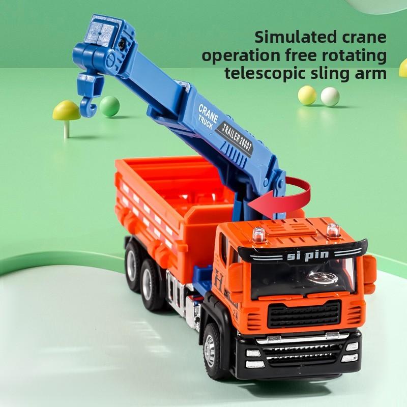 Construction Vehicle Model Toy With Inertia Control For Kids Play And Collection