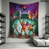 He Man Wall Tapestry Aesthetic Wall Hanging Printed Fabric Blanket Decorative Tapestries for Bedroom Living Room Home Decor