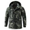 Camouflage Fleece Cycling Suit Water Resistant Thermal Winter Outdoor Workwear