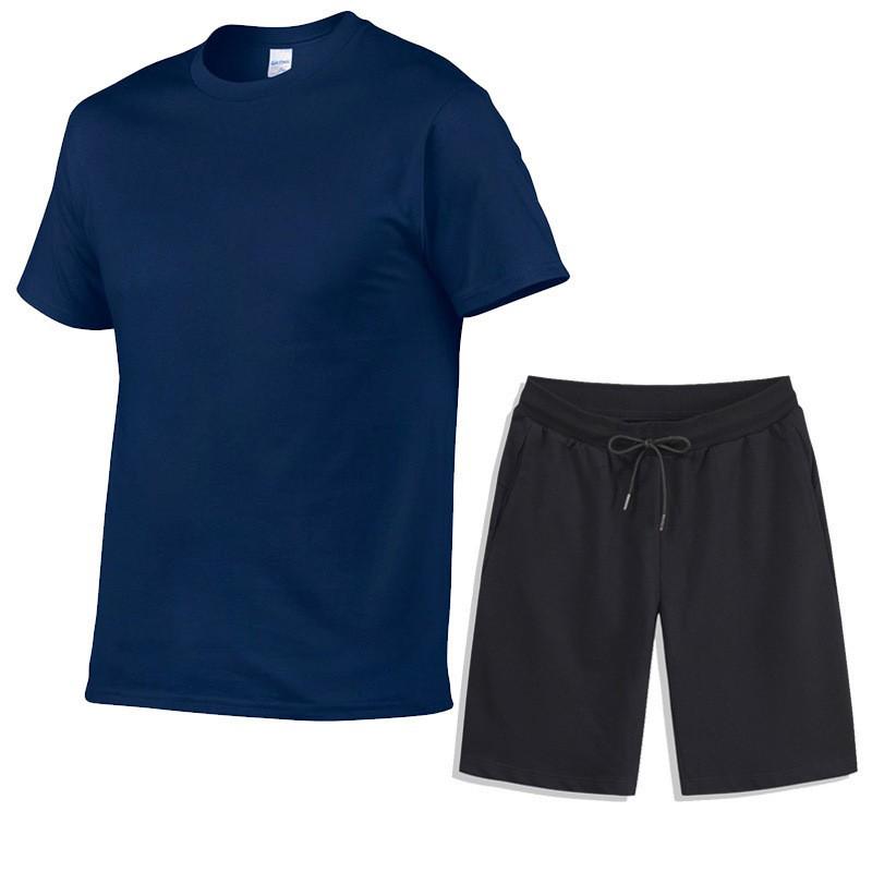 Herren Sommer Sport Freizeit Set: T-Shirt & Shorts für Fitness & Laufen
