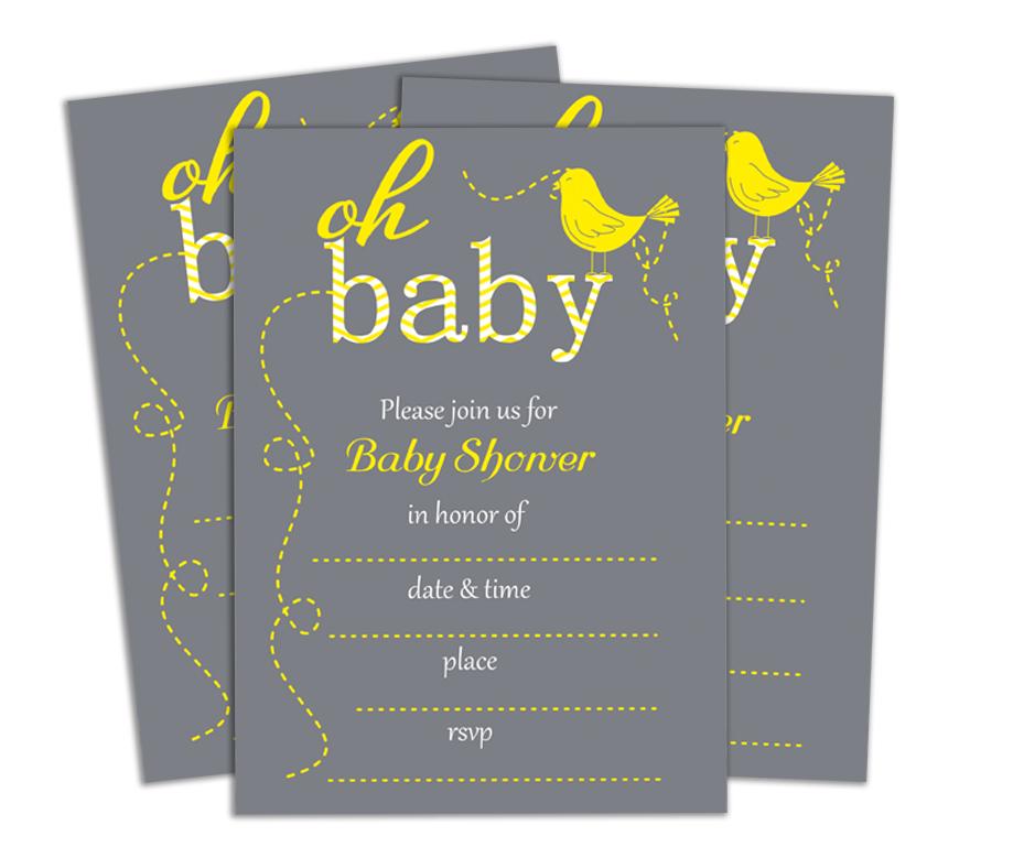 Darling Souvenir Baby Shower Invitation Card 28 Pcs Fill or Write In Blank Invites Printable Party Supplies
