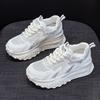 Popular Little White Shoes Women's 2025 Summer New Mesh Breathable Light Casual Fashion Small Thick Sole Heightening Women's Shoes