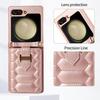 Z FLIP5 Small Diamond Color Matching Crossbody Phone Case with Card Holder.