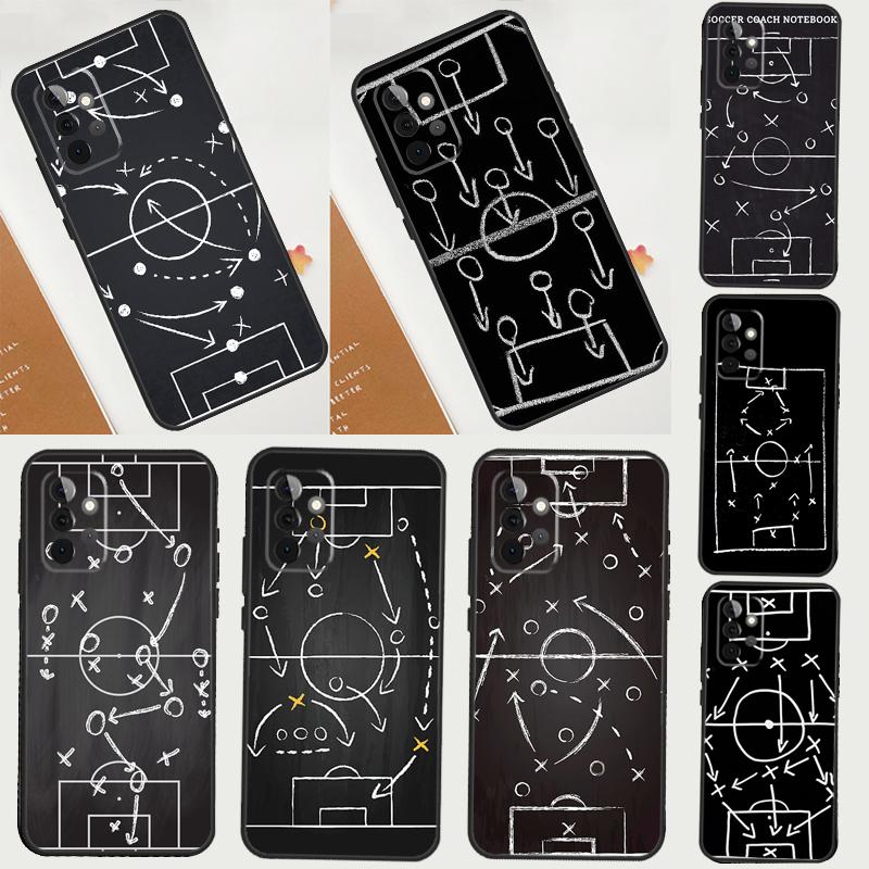 Football Soccer Tactics Time Case For Samsung Galaxy A05 A53 A33 A06 A26 A16 A56 A36 A05 A22 A32 A52 A54 A34 A14 A55 A15 A35