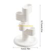 W89C Rotating Desk Accessory 4 Section Pen Smooth Rotation Home Office Use