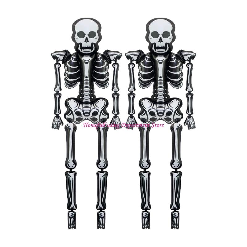 Large 2.55m Skeleton Balloon for Halloween Partie Aluminum Foil Balloons