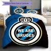 Club Brugge KV Pattern Bedding Quilt Set  Home Decoration  Gift (1 * Duvet Cover + 2 * Pillowcase  Without Core)