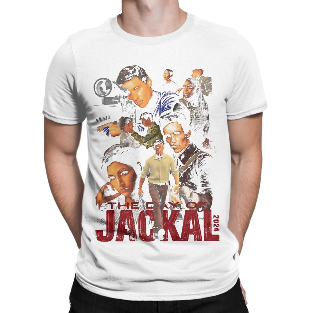 Stiller Retro Thriller Poster Der Schakal Tag Staffel Neuheit 100 Baumwolle T-Shirt Der Schakal Tag Staffel Oberteile T-Shirts Für Unisex