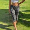 Women's Y2K Black Slim-Fit Cropped Trousers with Side Slits, Fitness Pants