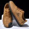 Handmade Leather Casual Men's Shoes Comfortable Soft Sneakers High Quality Man Loafers Fashion Walking Shoes Plus Size