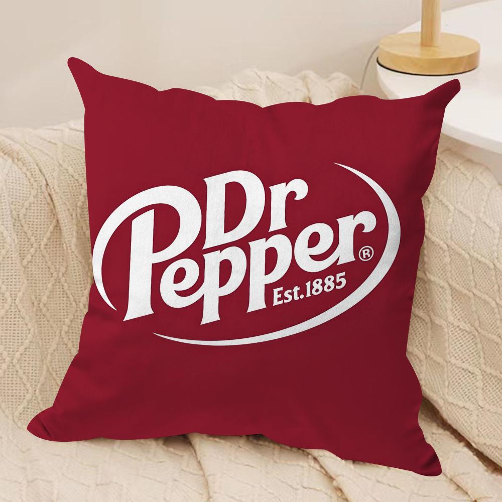 Cherry Drink D-Dr P-Peppers Cushion Cover Pillowcase Ultra Soft Skin Friendly Fabric Cloud Like Comfort & Concealed Zipper