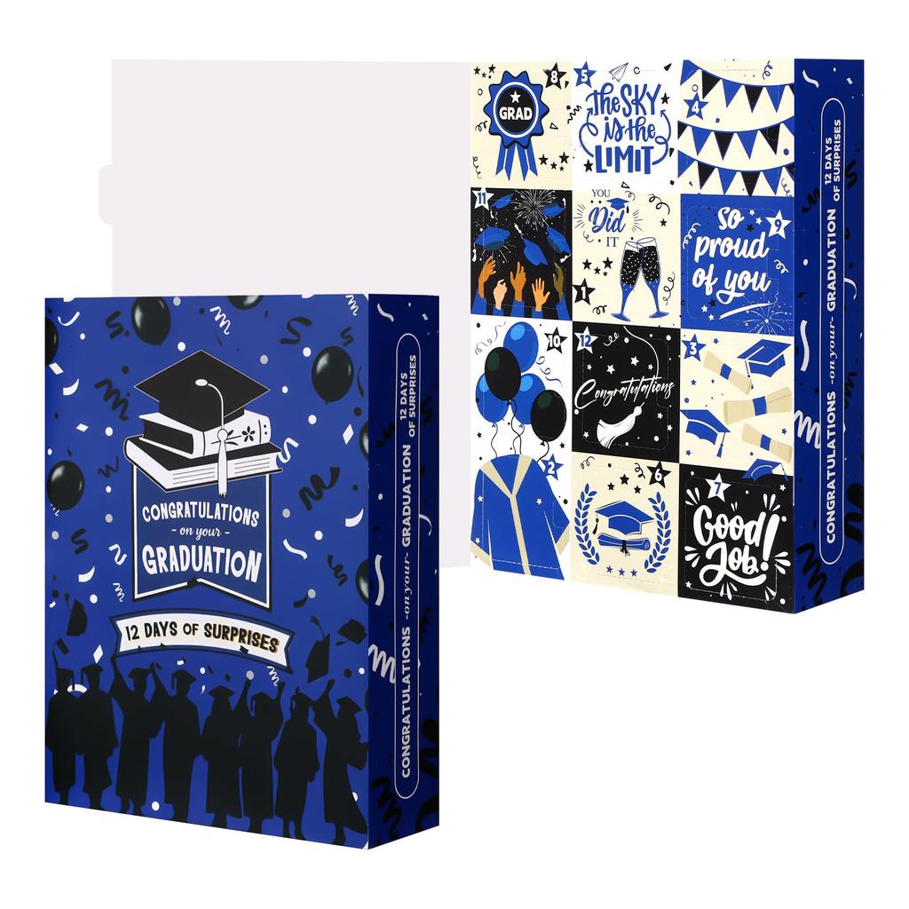 Graduation Countdown Calendar Gift Box 12 Days 2026 Graduation Gift Box With It Yourself Empty Boxes For Graduates Her Him High School College