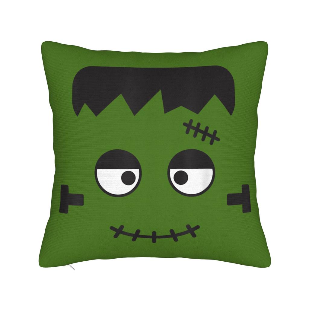 Frankenstein Monster Bubble Gum Funny Halloween Pillow Cover  Soft Cushion Cover Funny Pillow Case For Sofa Home Decoration