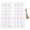 100pcs Gift Tags AntiWrinkle AntiTearing NonToxic Safe Bag Label with Jute Rope for Decorations