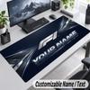 Benutzerdefinierter Namens-Text-Mauspad F1 Personalisierte Schreibtischunterlage Für Arbeit Und Gaming