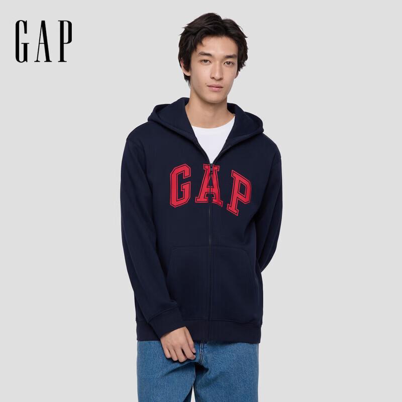 GAP Толстовка унисекс свободного кроя из флиса с принтом логотипа и капюшоном XL 4390₽