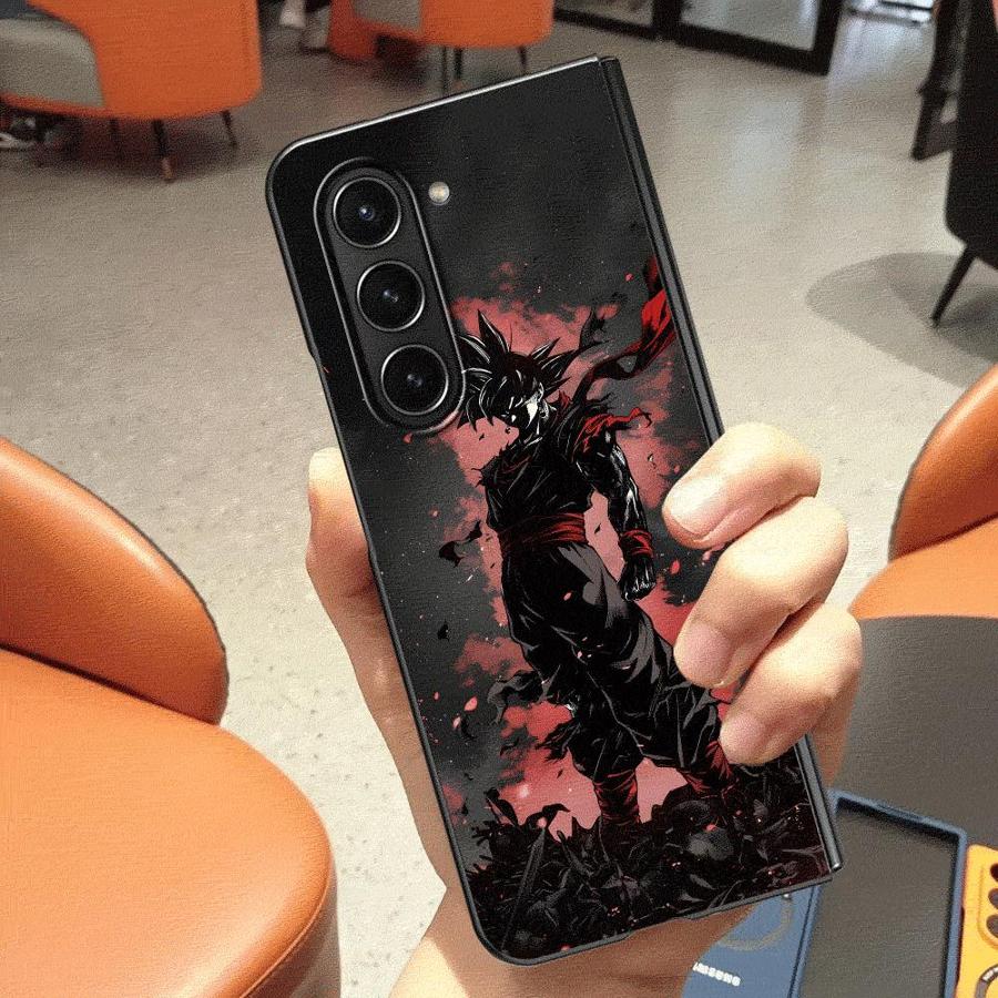 Dragon Ball Super Cool Goku Back Phone Cover Case for Samsung Galaxy ZFold5 ZFold6 ZFold7 ZFold4 ZFold3 Z Fold 7 6 5 4 3